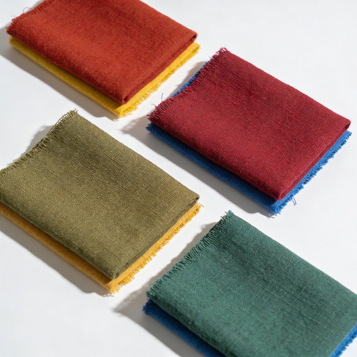 Tableau comparatif de nuances chaudes et froides : vert kaki face au vert émeraude, rouge tomate face au rouge cerise, beige camel face au beige gris
